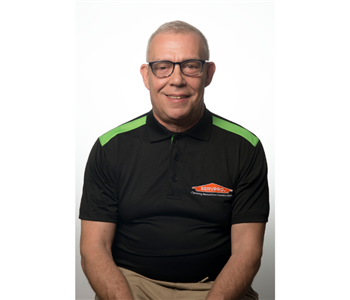 male, glasses, servpro shirt